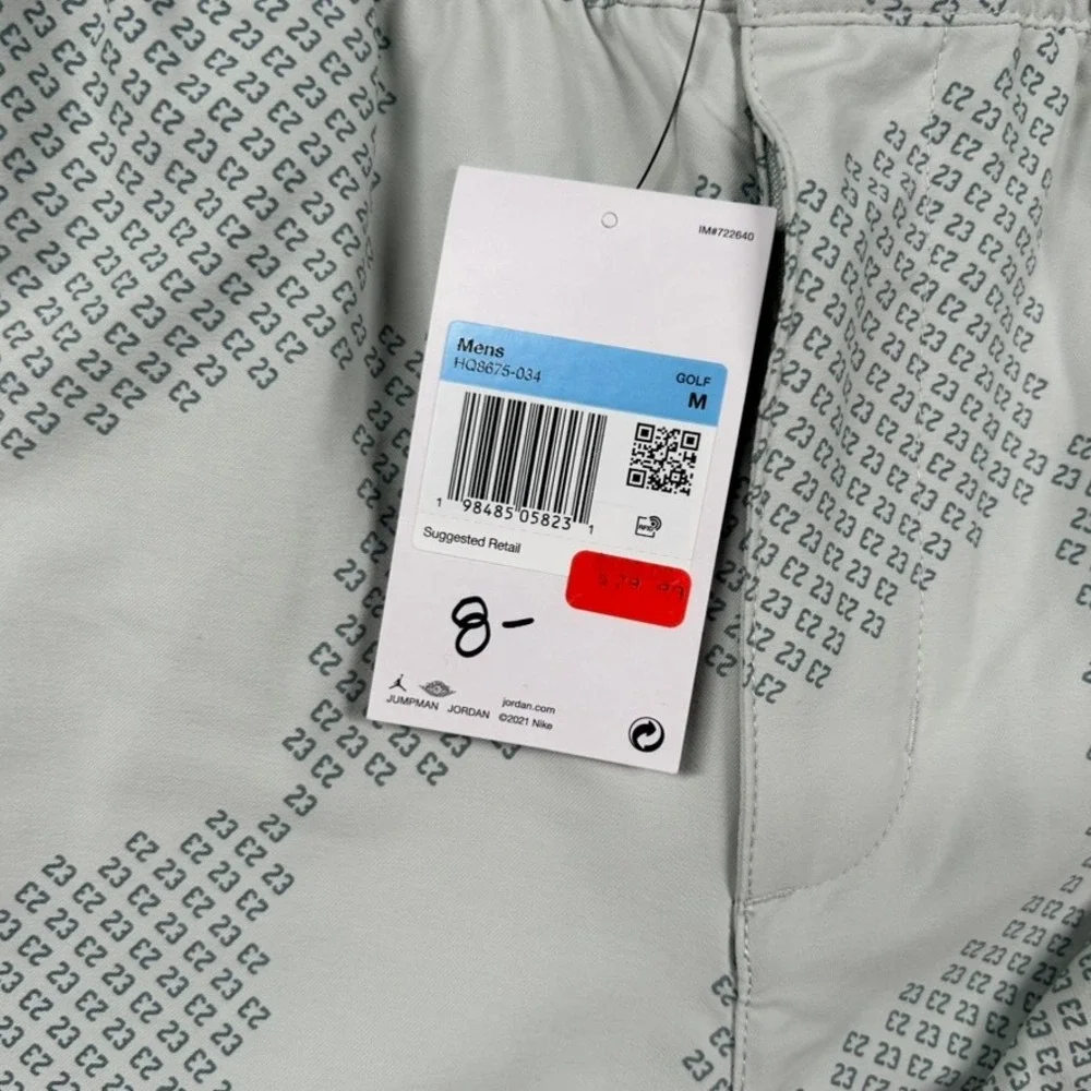 Jordan Golf Shorts Mens Medium 23 Print Monogram Performance 8